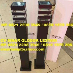 Lampu Taman Pilar Minimalis 80cm Kotak